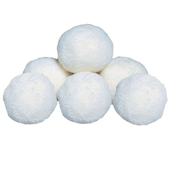 Spectrum Fleece Snowballs, 4 White (Set of 6)