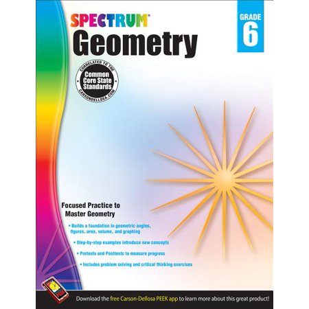 Spectrum: Geometry Workbook, Grade 6 (Paperback)