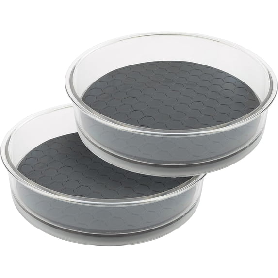 Spectrum Hexa Small Lazy Susan, Revolving Storage Tray for Refrigerator, Pantry, Cabinet, Table and Shelf Organization, Set of 2