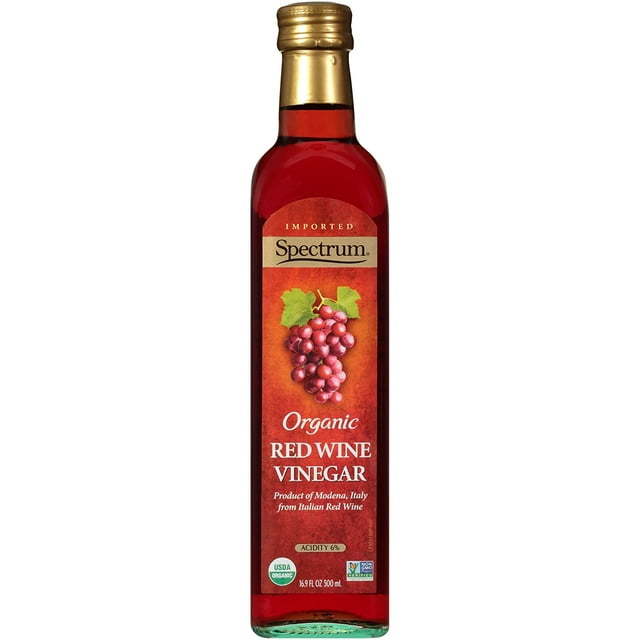 Spectrum Imported Organic Red Wine Vinegar 16.9 fl oz Pack of 4