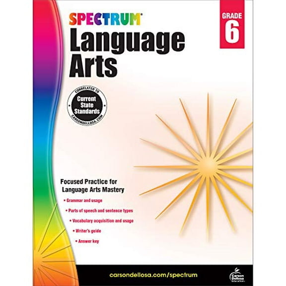 Pre-Owned Spectrum Language Arts, Grade 6 Paperback