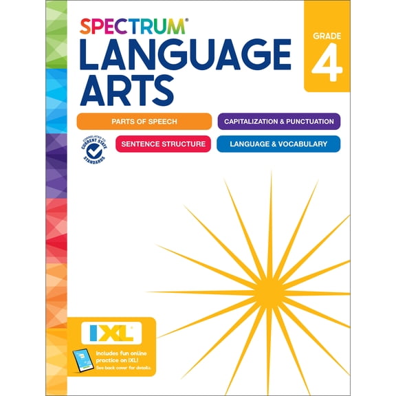 Spectrum Language Arts Workbook (192 pages) Grade 4