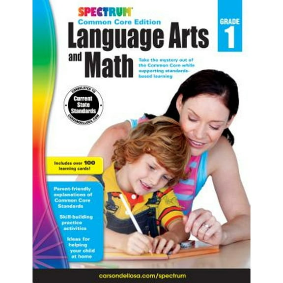 Pre-Owned Spectrum Language Arts and Math, Grade 1 : Common Core Edition (Paperback) 9781483805979
