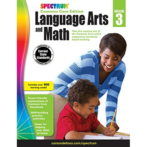 Pre-Owned Spectrum Language Arts and Math, Grade 3: Common Core Edition by Spectrum, Children's Books, paperback, English