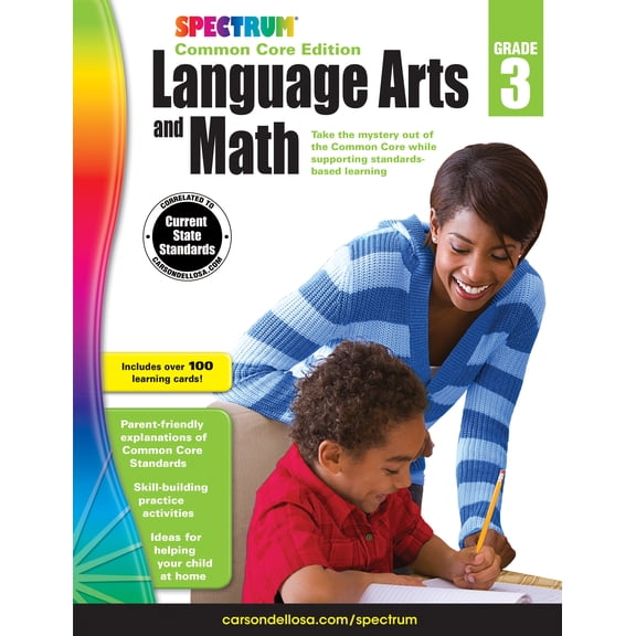 Spectrum Language Arts and Math, Grade 3: Common Core Edition by Spectrum, Children's Books, paperback, English