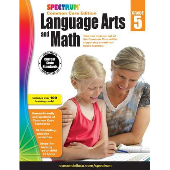 Pre-Owned Spectrum Language Arts and Math, Grade 5, 9781483814711, 1483814718, Paperback,