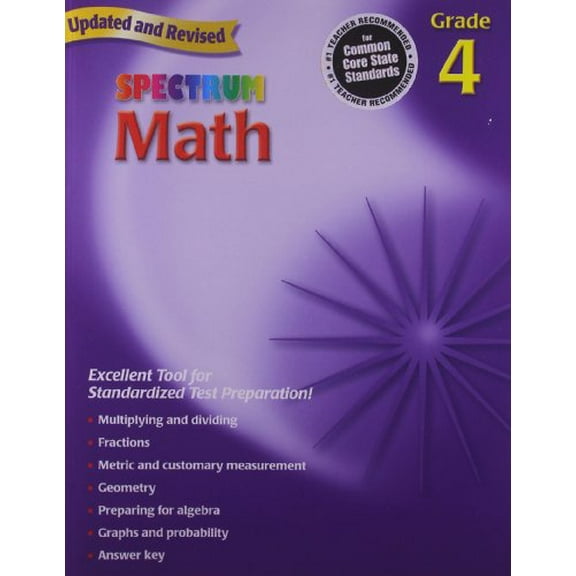 Pre-Owned Spectrum Math, Grade 4 Paperback