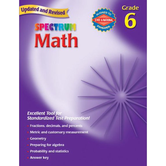 Pre-Owned Spectrum Math, Grade 6 (Paperback) 0769636969 9780769636962