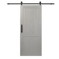 thumbnail image 1 of Spectrum Millbrooke Satin Silver PVC H-Style Barn Door Kit Size 36"wide x 84"high, 1 of 2