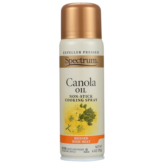 Spectrum Naturals Expeller Pressed Canola Oil Cooking Spray, 6 Oz.
