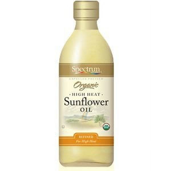 Spectrum Naturals Expeller Pressed Organic High Heat Sunflower Oil (1 x 32 FL OZ)