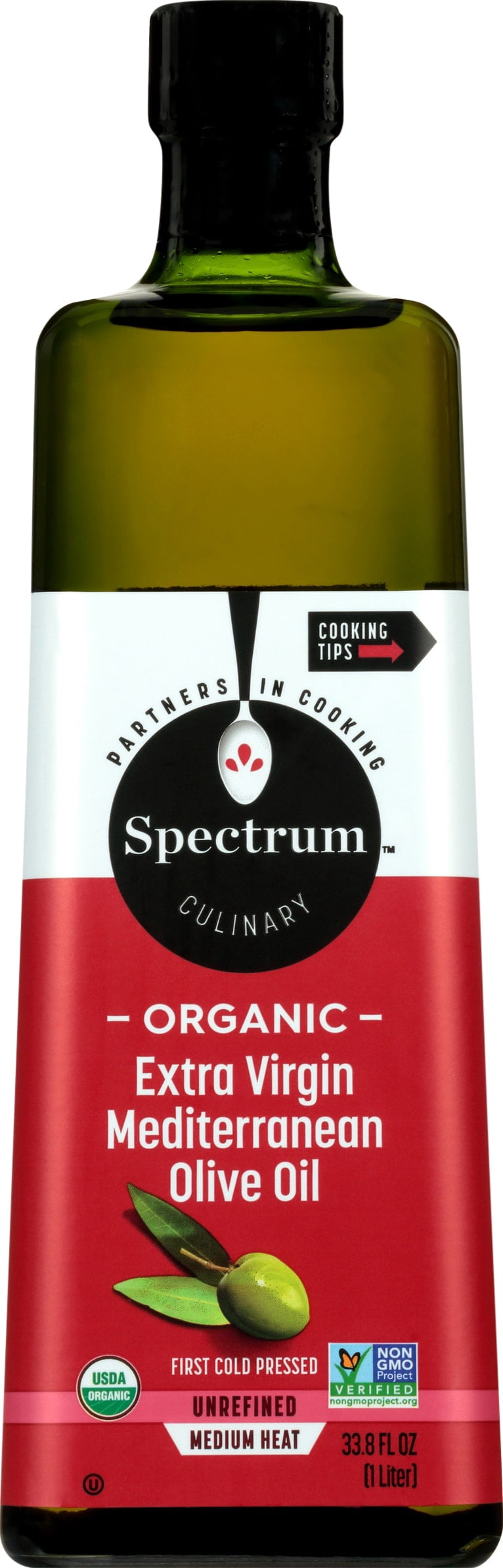 Spectrum Naturals Extra Virgin Olive Oil Mediterranean 32 fl oz (Pack of 6)
