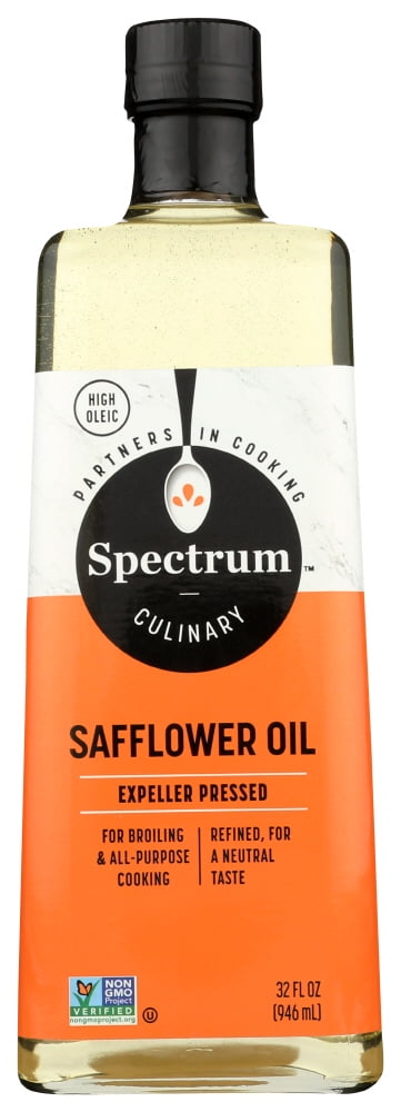 Safflower OIL High Oleic Organic 100% Pure 32 Oz / 1 Quart