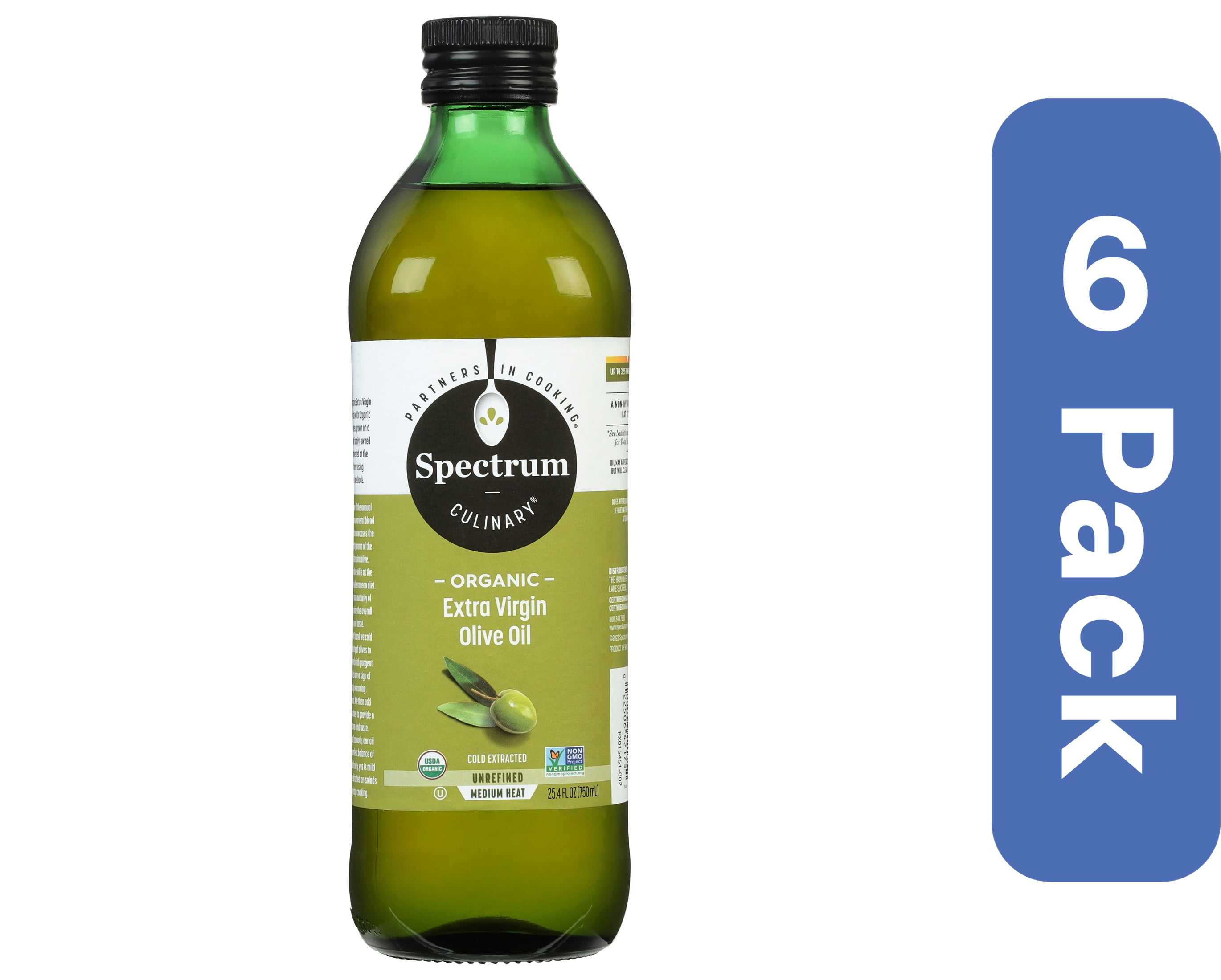 Spectrum Naturals Organic Extra Virgin Olive Oil 25.4 oz (Pack Of 6)