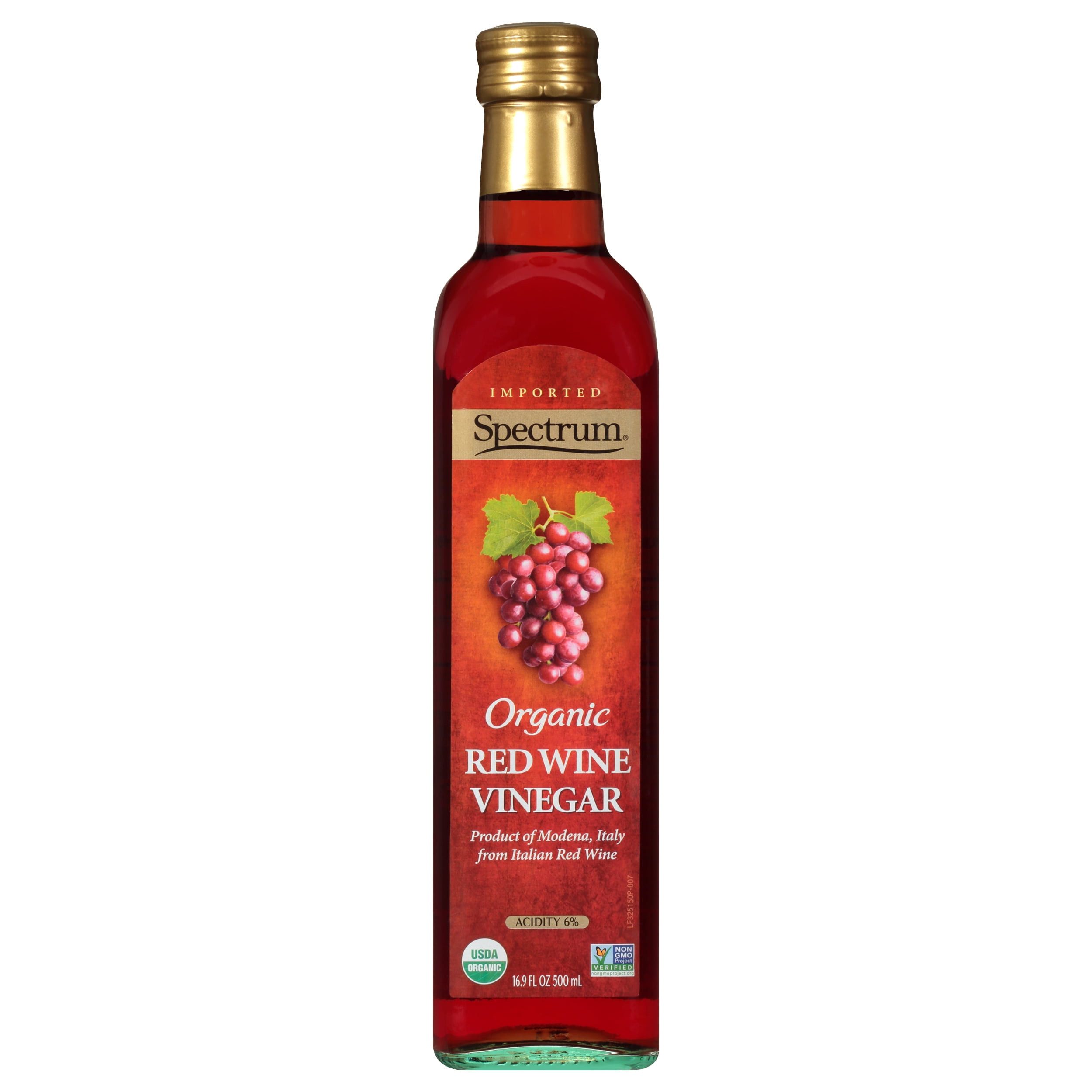 Spectrum Naturals Organic Red Wine Vinegar 16.9 oz (Pack Of 6)