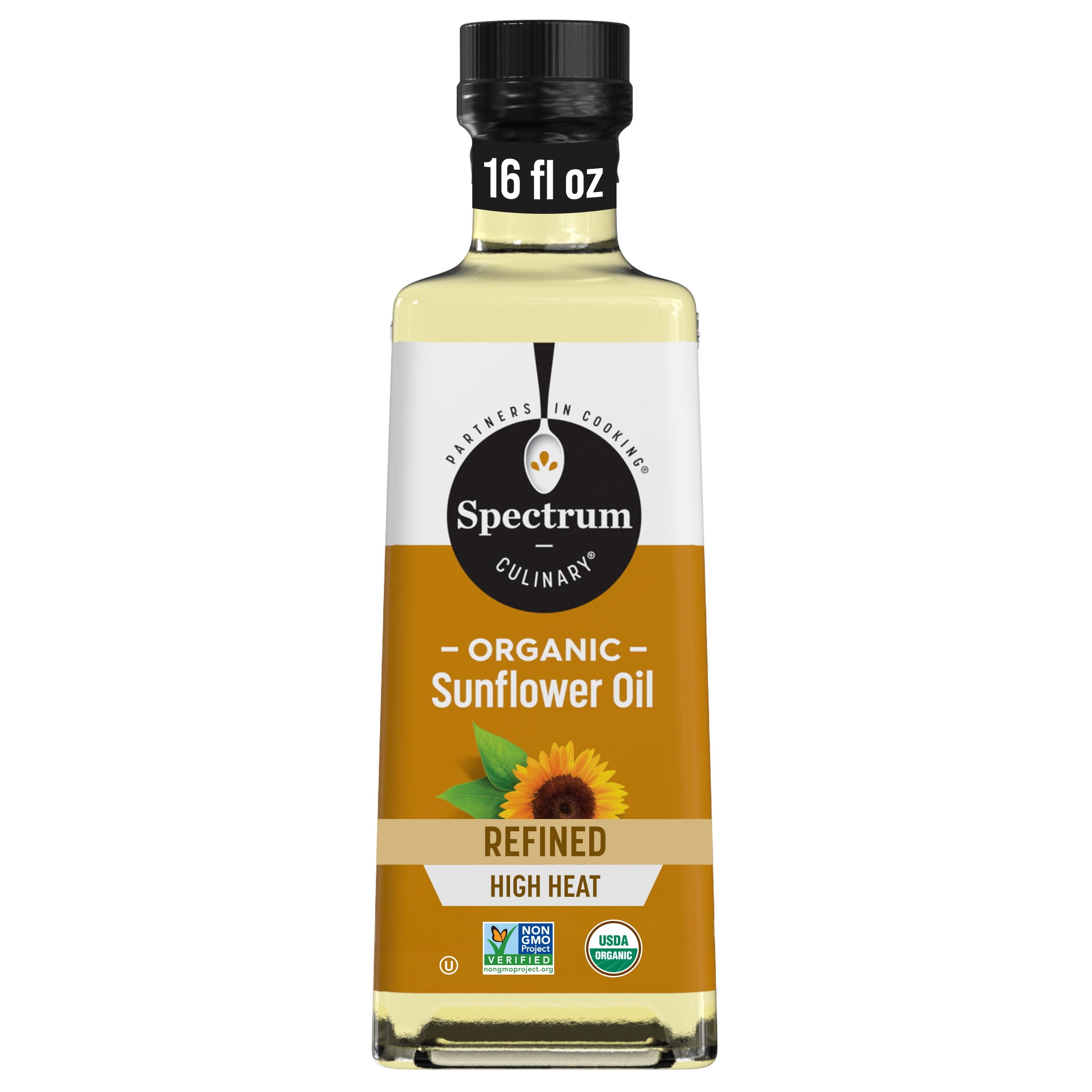 Spectrum Naturals Organic Refined Sunflower Oil, 16 fl oz