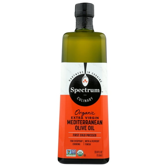 Spectrum Naturals Organic Unrefined Extra Virgin Mediterranean Olive Oil, 32 fl oz