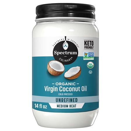 Spectrum Naturals Organic Unrefined Virgin Coconut Oil, 14 fl oz