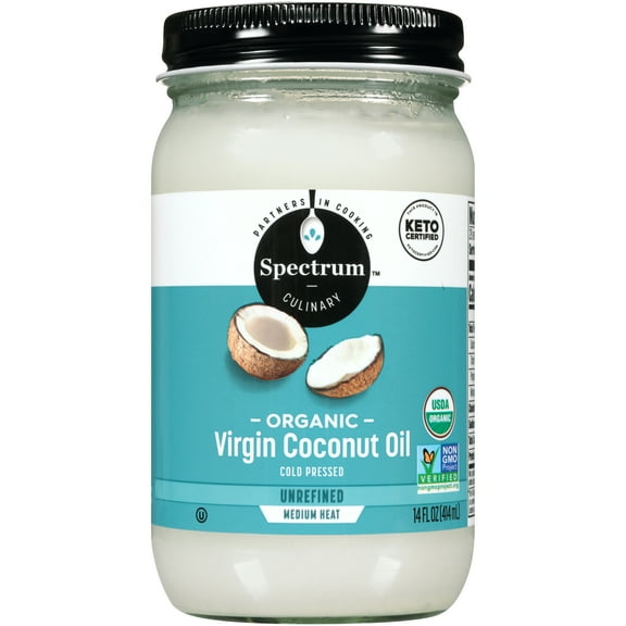 Spectrum Naturals Organic Unrefined Virgin Coconut Oil, 14 fl oz