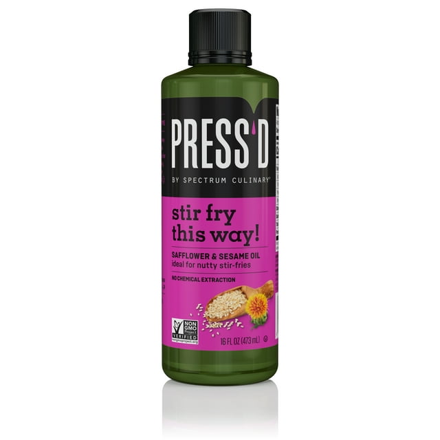 Spectrum Naturals Press'd Stir Fry Refined Safflower & Sesame Oil, 16