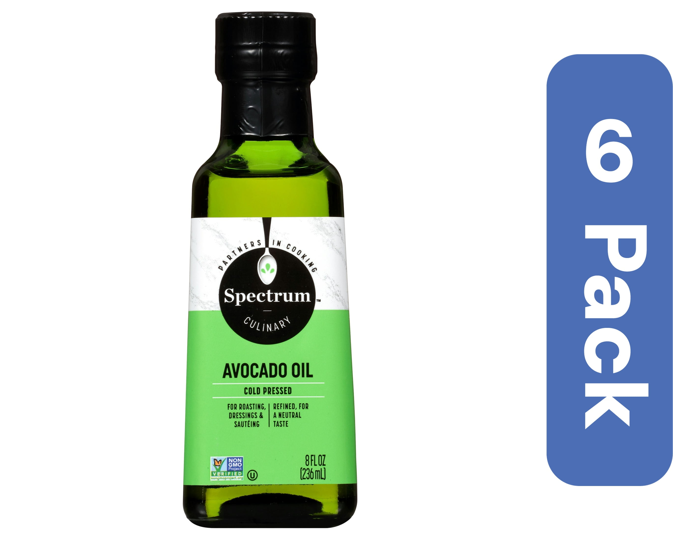Spectrum Naturals Refined Avocado Oil 8 oz (Pack Of 6)