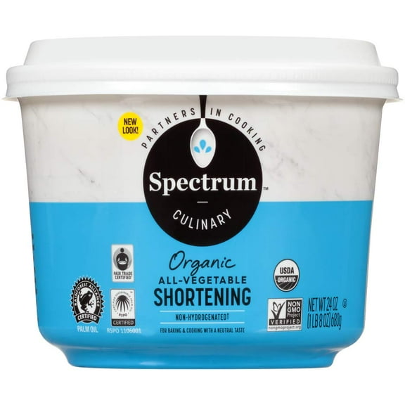 Spectrum Naturals, Shortening Vegetable Organic Gluten-Free, 24 Ounce