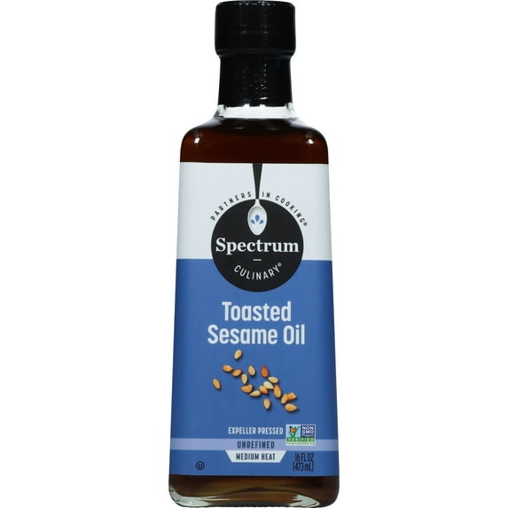 Spectrum Naturals Unrefined Toasted Sesame Oil, 16 fl oz
