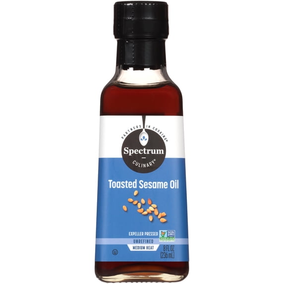 Spectrum Naturals Unrefined Toasted Sesame Oil, 8 fl oz