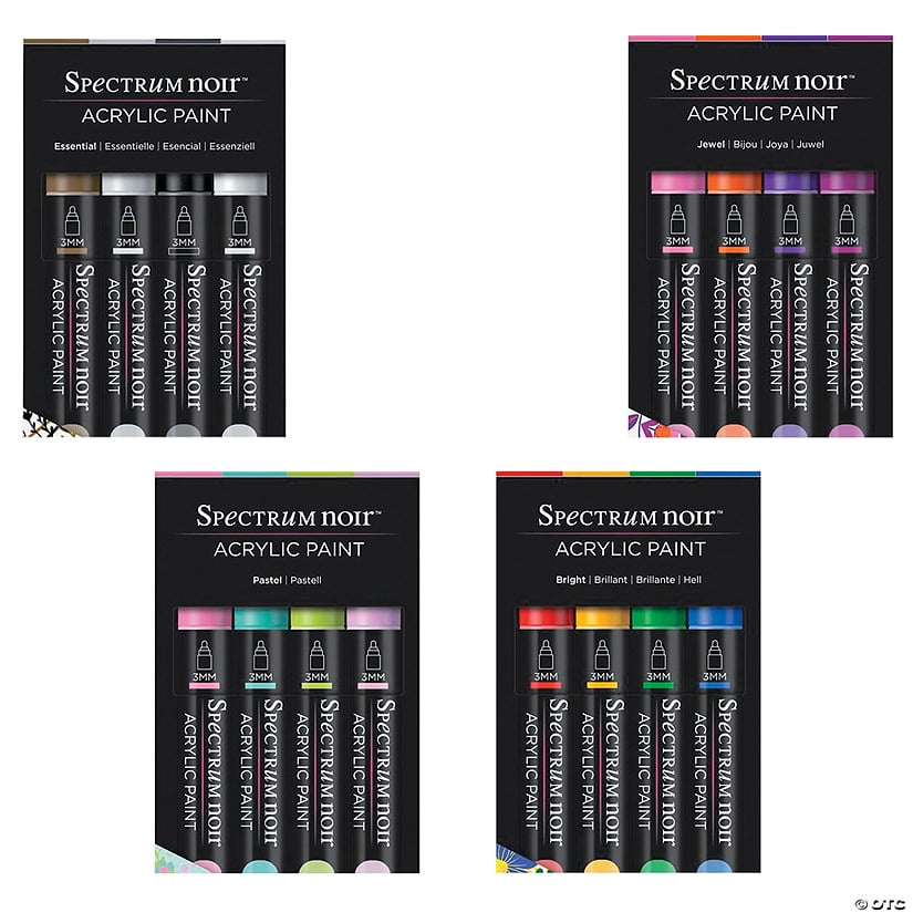 Spectrum Noir Acrylic Paint Marker Kit - 16 Pieces