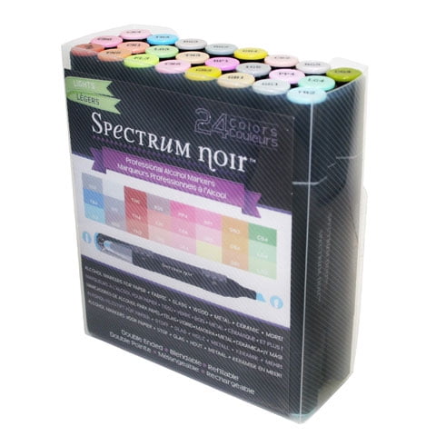 Spectrum Noir Alcohol Markers 24/Pkg Lights