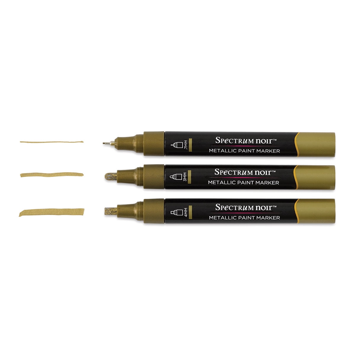 Spectrum Noir Metallic Paint Markers - Liquid Gold, Set of 3 - Walmart.com