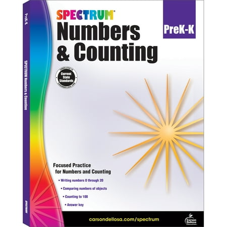 Spectrum Numbers & Counting, Grades Pk - K: Volume 111, (Paperback)