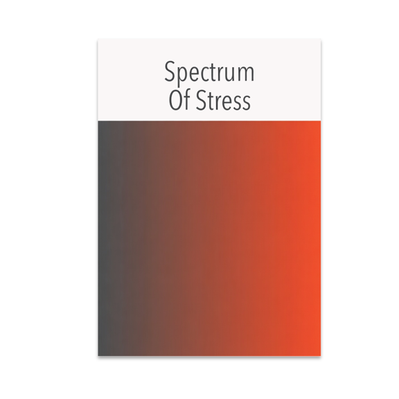 Spectrum Of Stress Gradient Art - Home Office Decor - 13x19 Poster Print