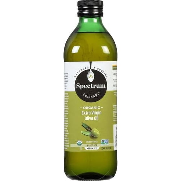 Spectrum Organic Extra Virgin Olive Oil -- 25.4 fl oz Pack of 2