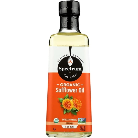 Spectrum Organic Safflower Oil Refined High Heat -- 16 fl oz - 2 pc