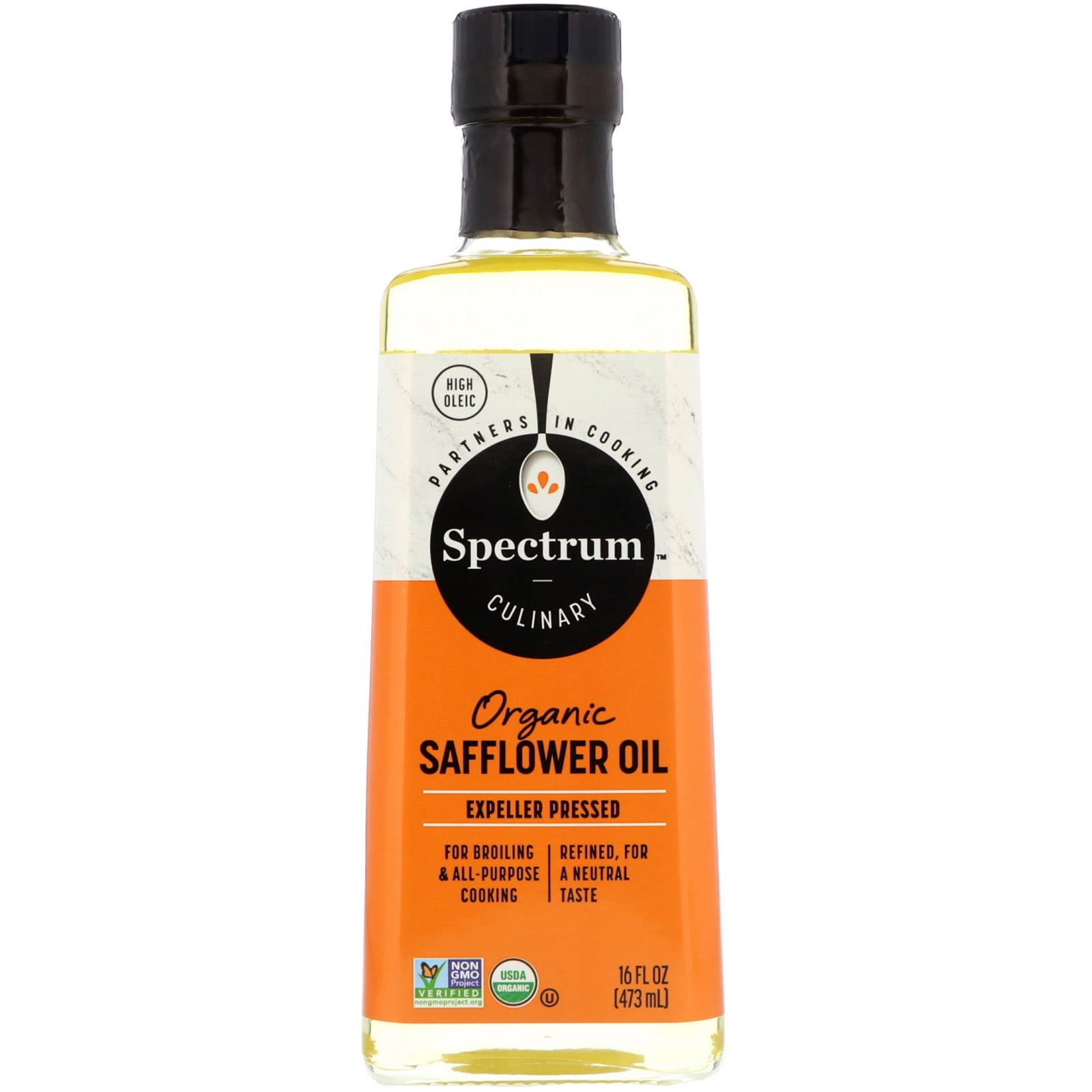 Spectrum Organic Safflower Oil Refined High Heat 16 fl oz