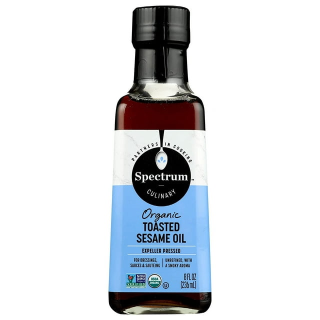 Spectrum Organic Toasted Sesame Oil 8 fl oz Pack of 3