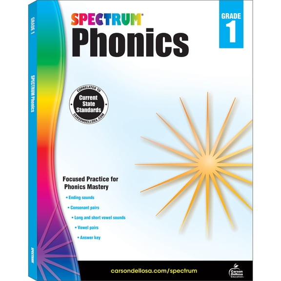 Spectrum Phonics Workbook (160 pages) Grade 1