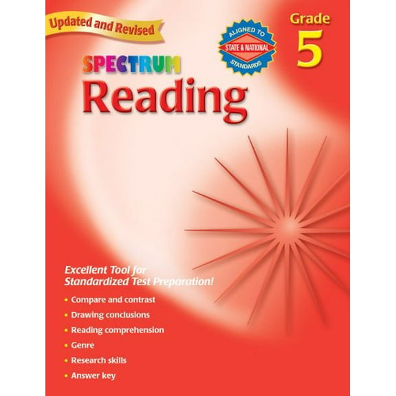 Pre-Owned Spectrum Reading, Grade 5 by Spectrum (Paperback) Children's Books english