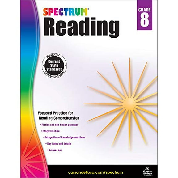 Pre-Owned Spectrum Reading Workbook, Grade 8 Paperback