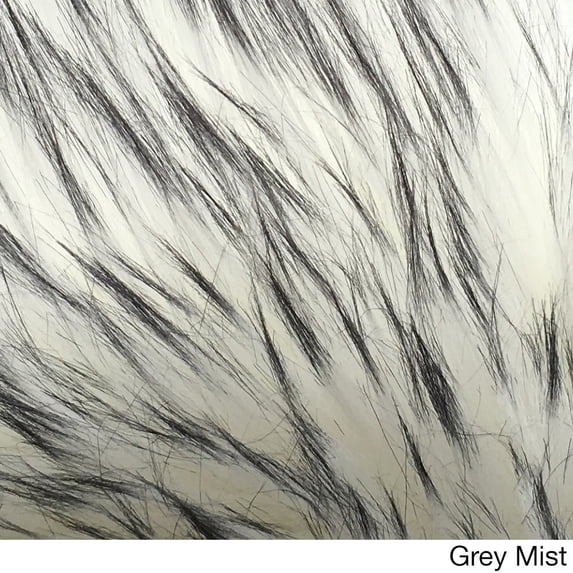 Spectrum Rugs Legacy Faux Sheepskin 10-pelt Shag Rug (6' x 10') Grey Mist Natural