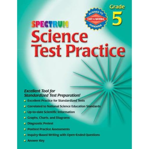 Pre-Owned Science Test Practice, Grade 5 (Spectrum) (Paperback) 0769680658 9780769680651
