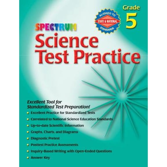 Pre-Owned Science Test Practice, Grade 5 (Spectrum) (Paperback) 0769680658 9780769680651