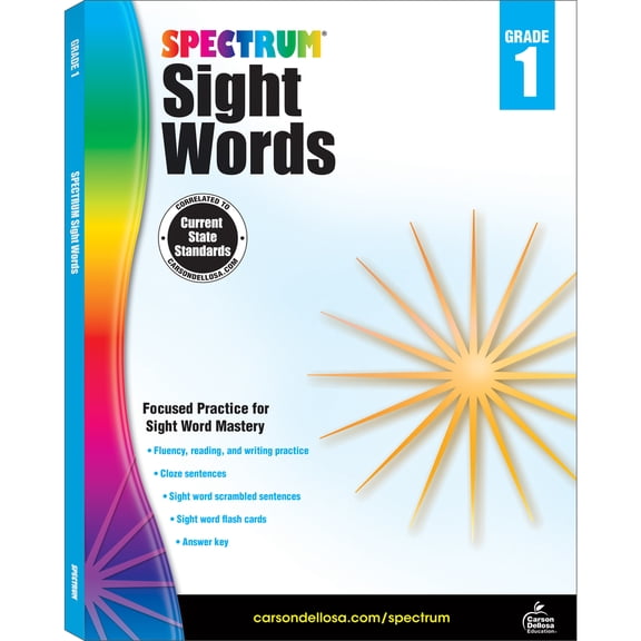 Pre-Owned Spectrum Sight Words, Grade 1: Volume 103 (Paperback) 1483811891 9781483811895