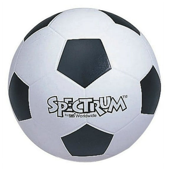 Spectrum Soccer Ball, Size 3, Black and White
