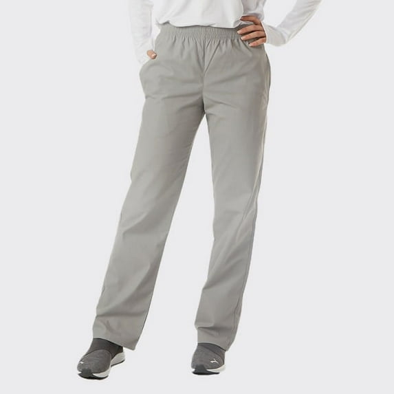 Spectrum Soft Scrub Pants - Elastic Waist Pants for Unisex-Grey-XL