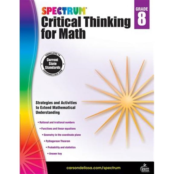Pre-Owned Spectrum Critical Thinking for Math, Grade 8 Paperback