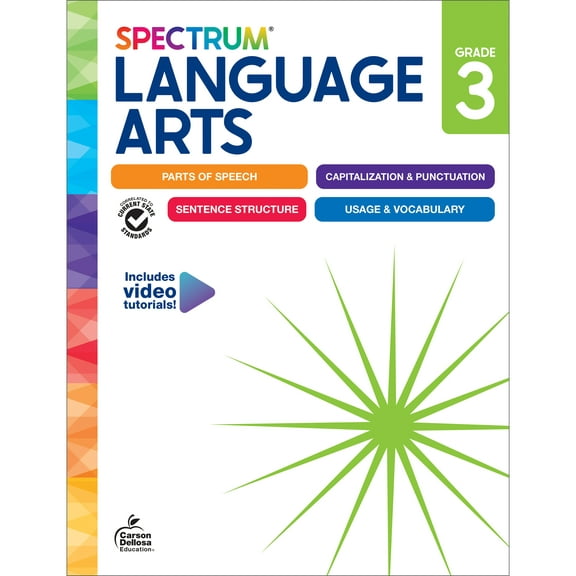 Spectrum Spectrum Language Arts Workbook, Grade 3, (Paperback)
