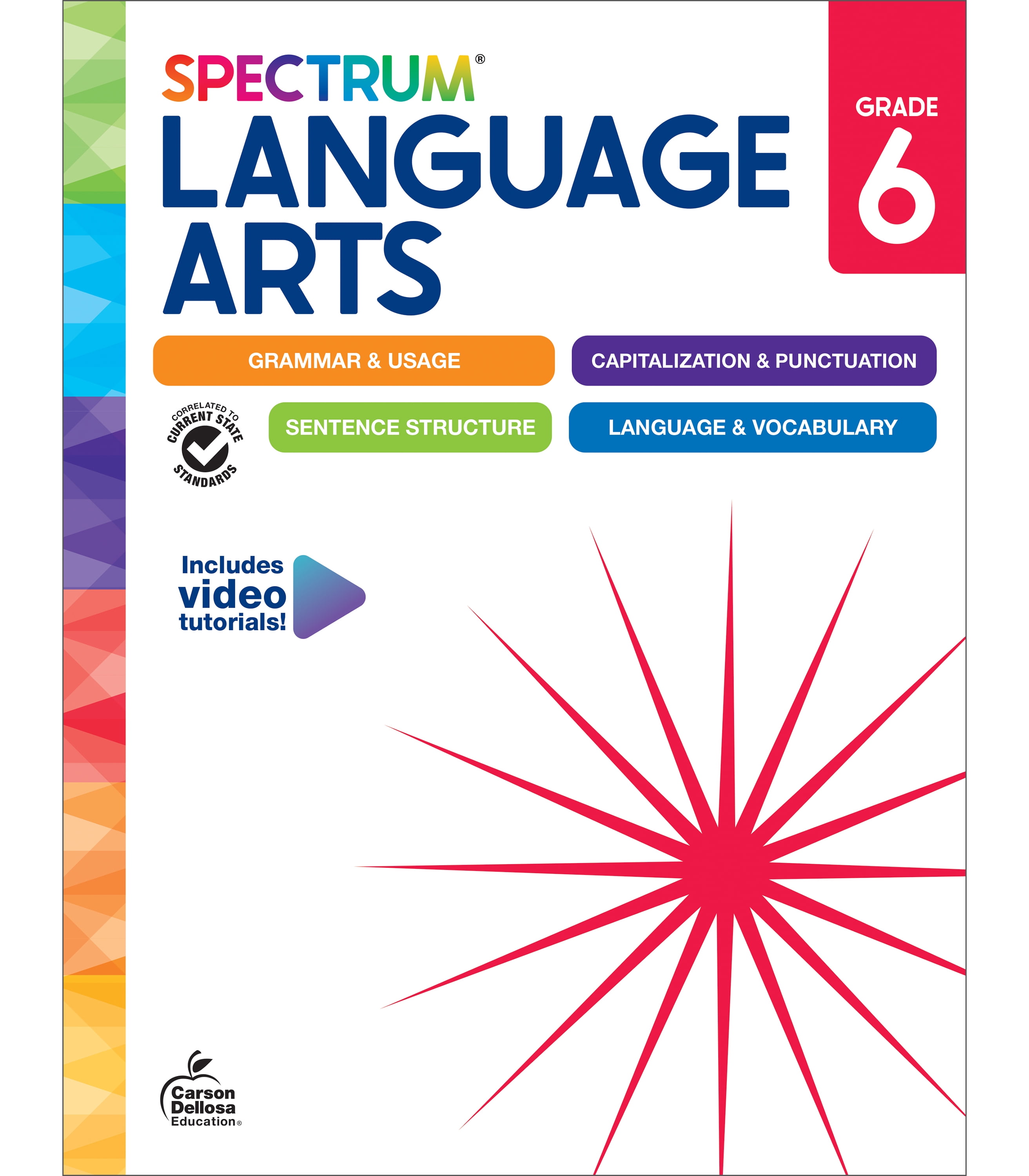 Spectrum Spectrum Language Arts Workbook, Grade 6, (Paperback ...