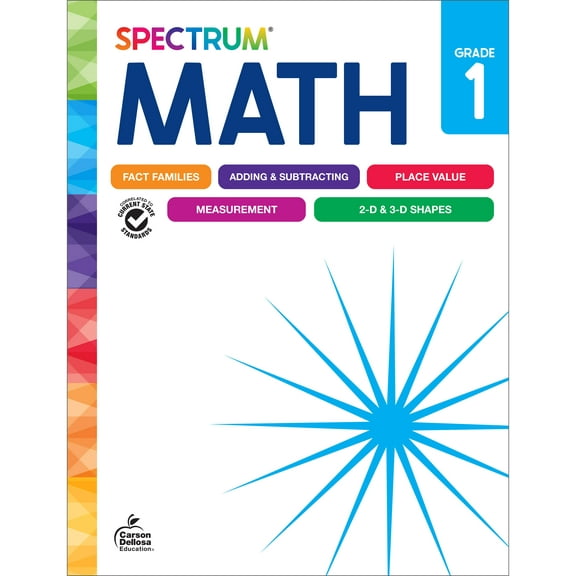 Spectrum Spectrum Math Workbook, Grade 1, (Paperback)